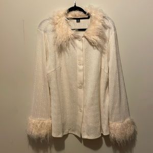 Fur collar jacket